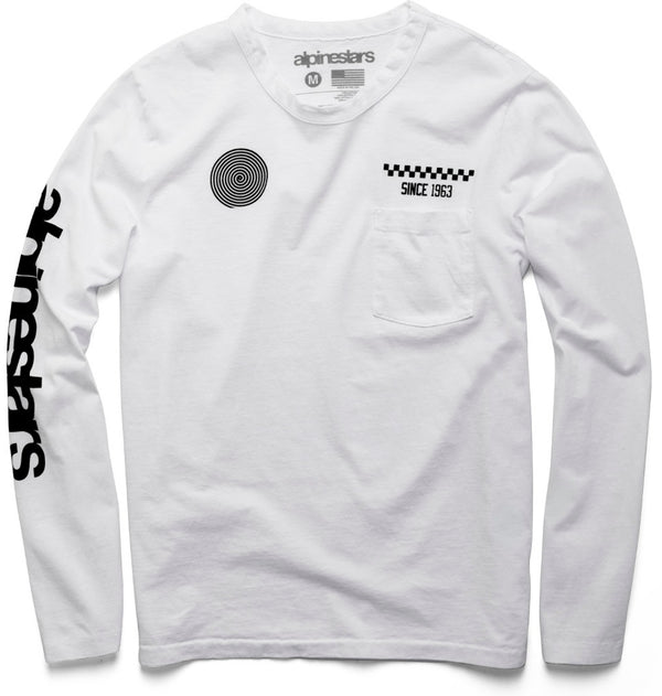 ALPINESTARS T恤 The Real Deal Longsleeve White