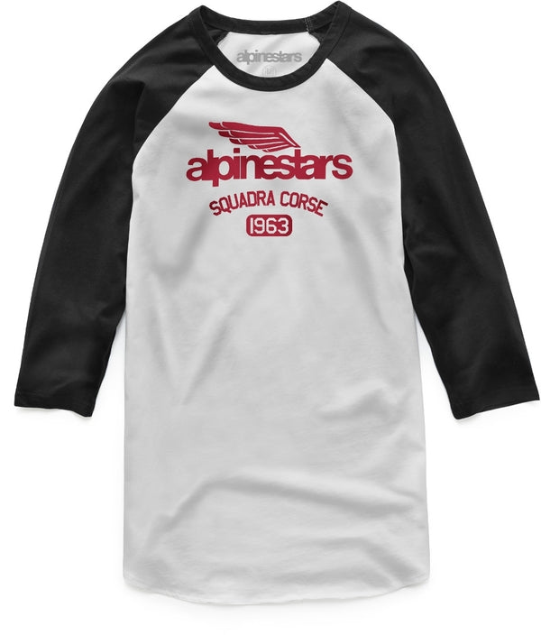 ALPINESTARS T恤 Winged Team Longsleeve White/Black