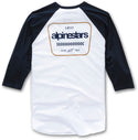 ALPINESTARS T恤 Prime Longsleeve White/Blue