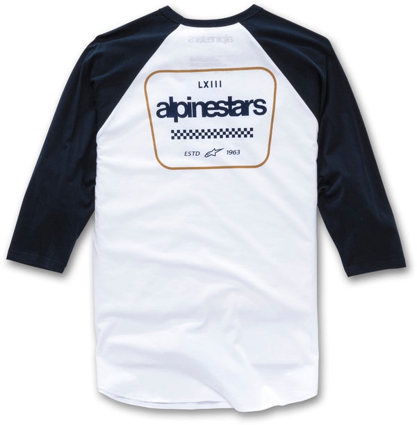 ALPINESTARS T恤 Prime Longsleeve White/Blue