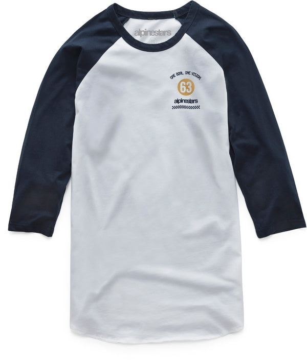 ALPINESTARS T恤 Prime Longsleeve White/Blue