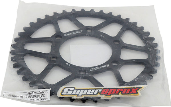 SUPERSPROX 后链轮 钢制 43T-520 黑 KAW