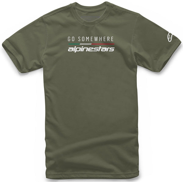 ALPINESTARS T恤 Go Somewhere T-Shirt Olive