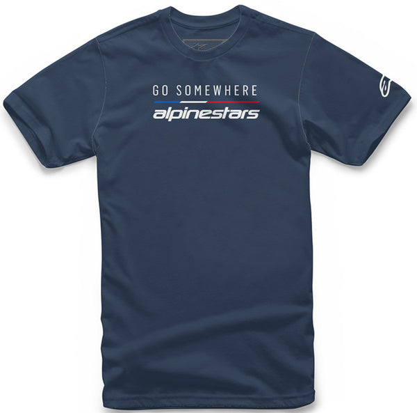 ALPINESTARS T恤 Go Somewhere T-Shirt Dark Blue