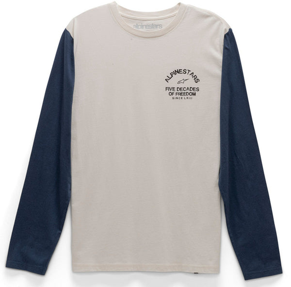 ALPINESTARS 骑行衣 Decades Longsleeve Shirt White/Blue