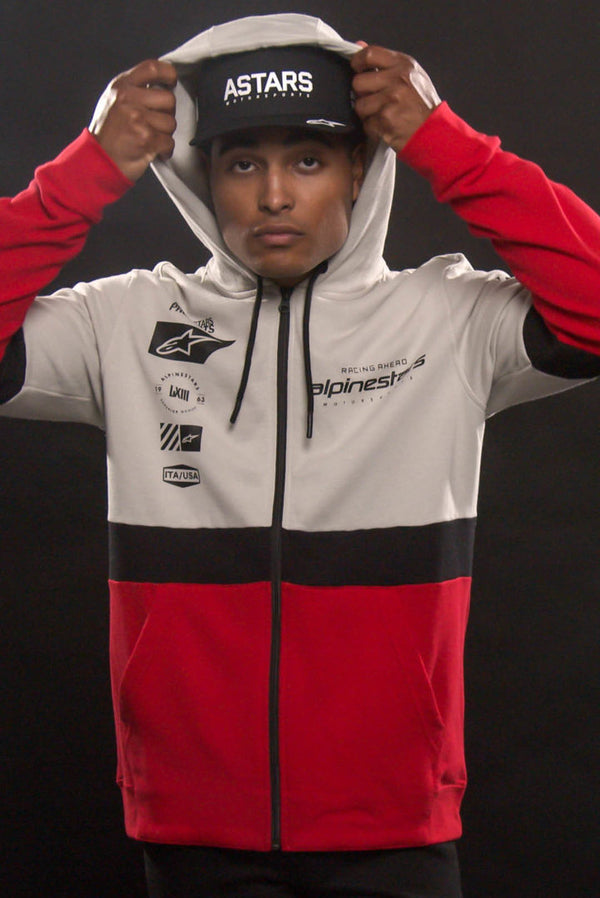 ALPINESTARS 休闲服 Position Zip Hoodie Grey/Black/Red