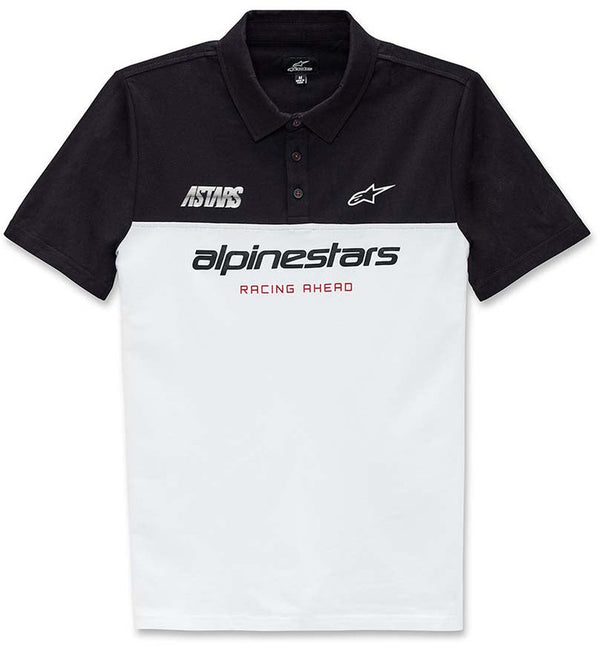 ALPINESTARS 骑行衣 Astars Paddock Polo Shirt Black/White