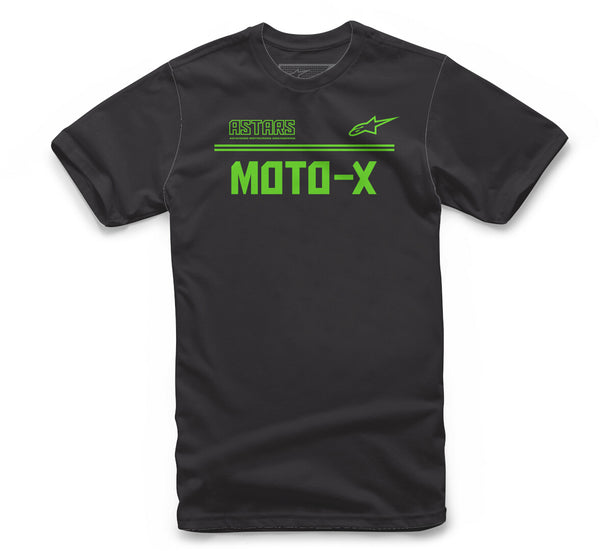 ALPINESTARS T恤 Astars Moto-X T-Shirt Black/Green