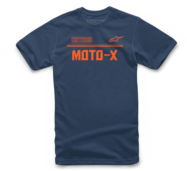 ALPINESTARS T恤 Astars Moto-X T-Shirt Blue/Orange