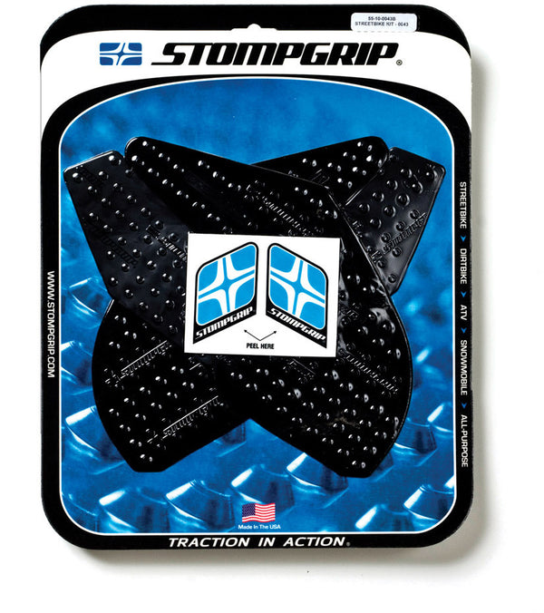 Stompgrip Kawasaki Tank Pad Kit Volcano Black