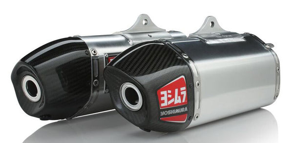 YOSHIMURA 排气管 RS-9 HEADER/CANISTER/END CAP EXHAUST DUAL SLIP-ON SS-AL-CF