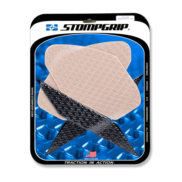 Stompgrip Kawasaki Tank Pad Kit Icon Clear