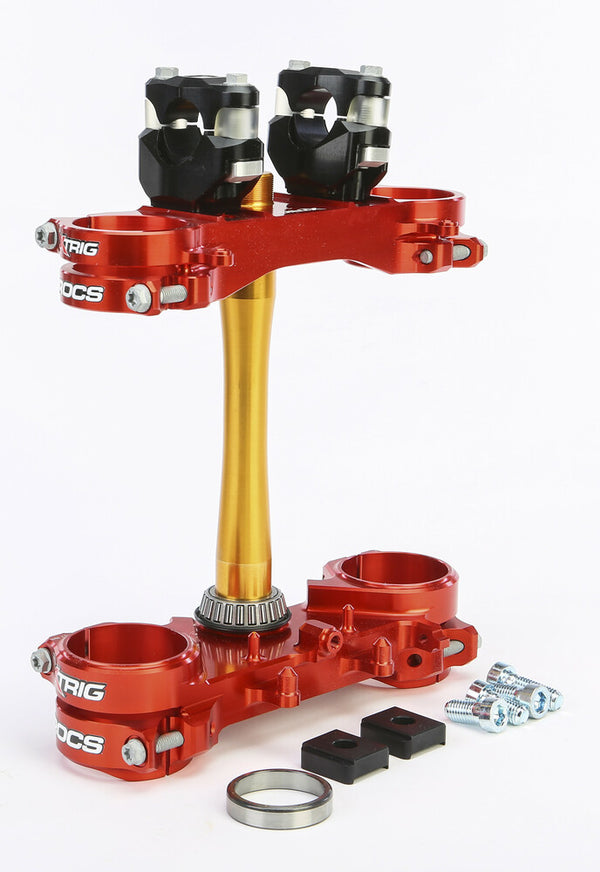 Xtrig Honda Rocs Tech Clamps RED HON 22MM