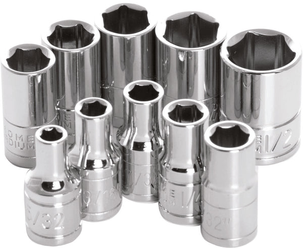 PERFORMANCE TOOL 工具 1/4" SAE Socket Set