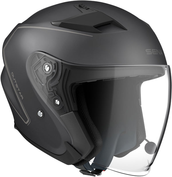 Sena Outstar Jet Helmet Black Matt