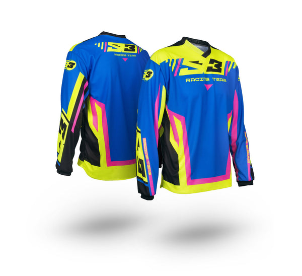 S3 骑行服 S3 RACING TEAM   粉-蓝