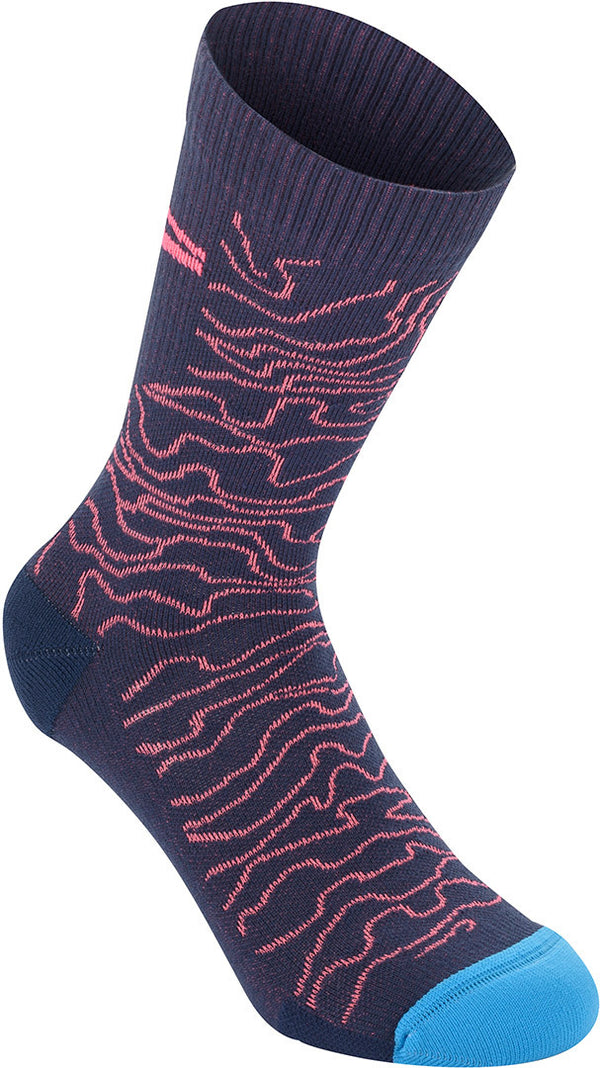 ALPINESTARS 骑行袜 Drop 15 Socks Blue/Pink