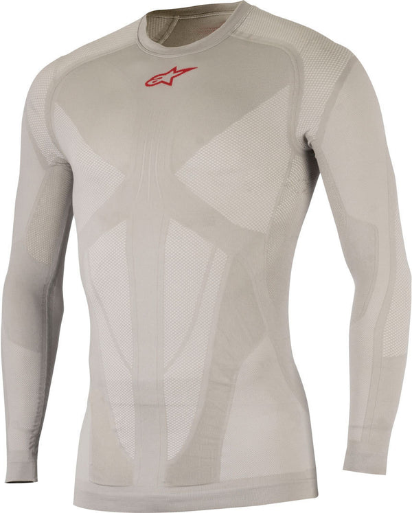 ALPINESTARS 骑行衣 Ride Tech Summer LS Shirt Silver/Red