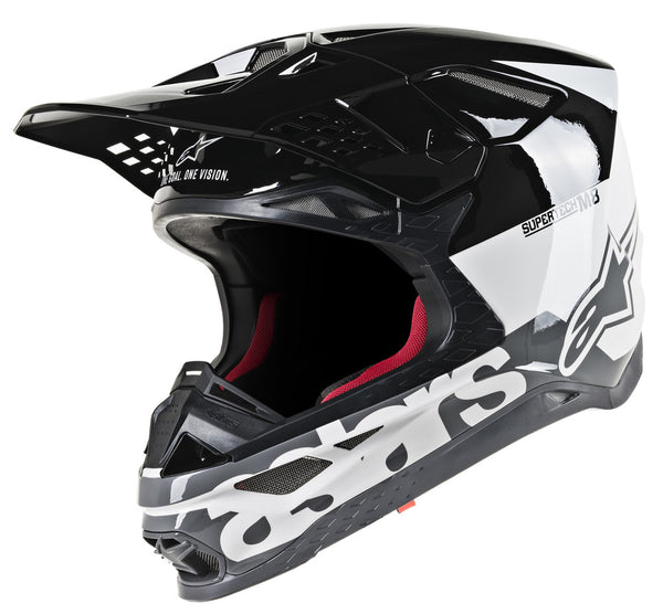 ALPINESTARS ALPINESTARS M8 头盔 Supertech M8 Radium Helmet White/Black/Grey Gloss M-8