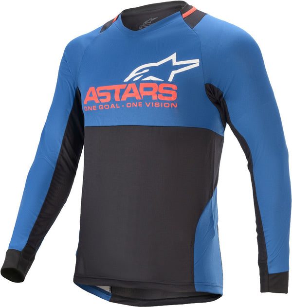 ALPINESTARS 骑行衣 Drop 8.0 LS Motocross Jersey Black/Blue/Red