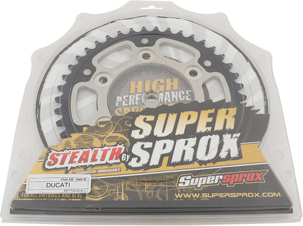 SUPERSPROX 链轮 REAR STEALTH SPROCKET ALU/STL 42T-520 SLV DUC