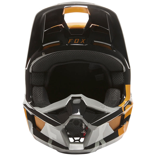 FOX 头盔 V1 Skew Helmet ECE [黑/金]