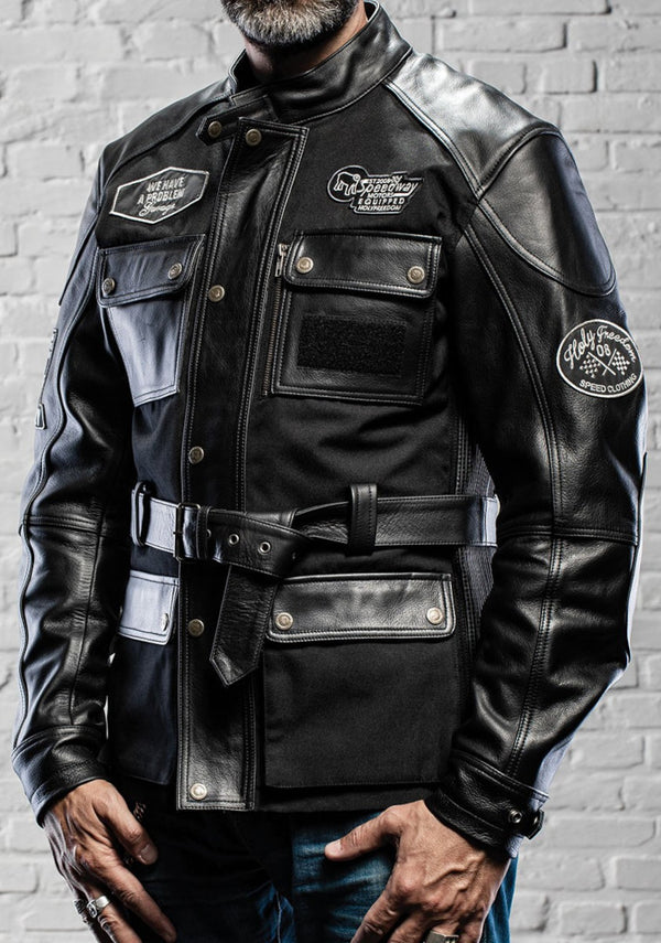 HolyFreedom Quattro TL motorcycle leather/textile jacket