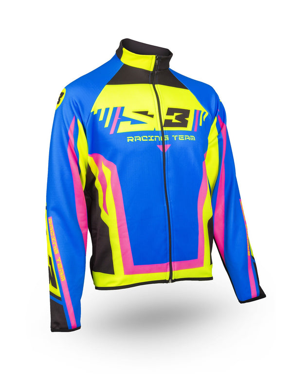 S3 骑行夹克 Thermal Jacket S3 RACING TEAM Pilot Trial   粉-蓝