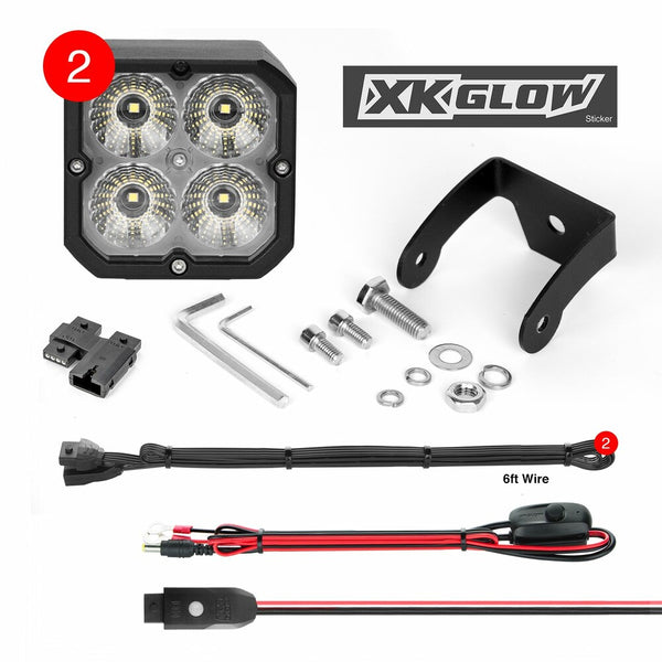 XK GLOW 照明 20W RGB POD Lights