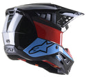 Alpinestars 头盔 S-M5 Helmet Gloss Black/Red/Cyan SM5