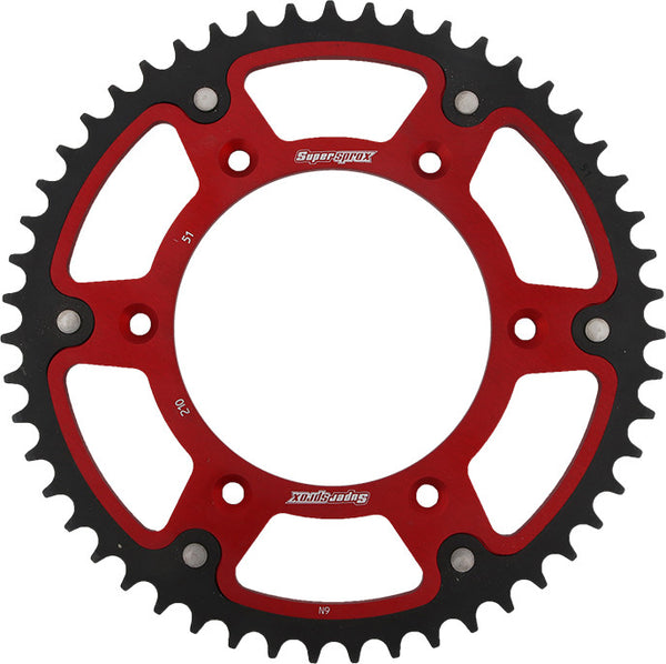 SUPERSPROX 链轮 REAR STEALTH SPROCKET ALU/STL 51T-520 红 HON