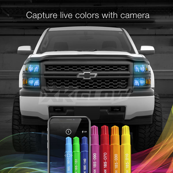 XK GLOW 照明 H4 LED RGB Bulb Kit