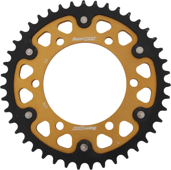 SUPERSPROX 链轮 REAR STEALTH SPROCKET ALU/STL 43T-530 GLD YAM