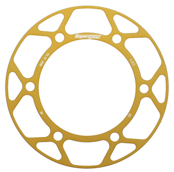 SUPERSPROX 链轮 REAR EDGE SPRKT COLOR DISK ALU 43T-525 GLD SUZ/YAM