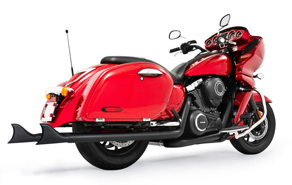 Freedom Kawasaki Sharktail XL Dual Exhaust Black