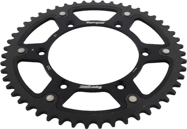 SUPERSPROX 链轮 REAR STEALTH SPROCKET ALU/STL 51T-520 黑 YAM