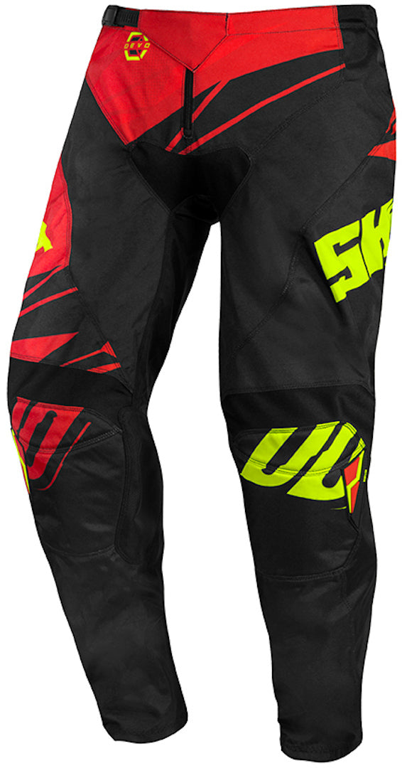 Shot Devo Ventury Kids Motocross Pants Dark Red