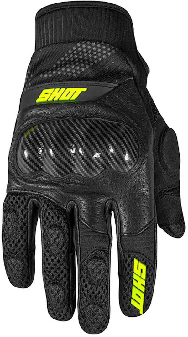Shot Divers Stunter Race Motocross Gloves Neon Yellow