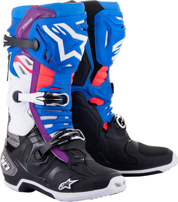 ALPINESTARS 骑行靴 Tech 10 Supervented Motocross Boots Black/Blue/White