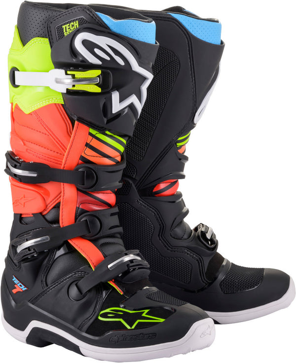 ALPINESTARS 骑行靴 Tech 7 Motocross Boots Black/White/Green