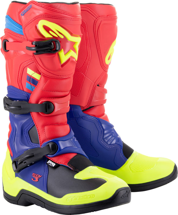 ALPINESTARS 骑行靴 Tech 3 Motocross Boots Red/Blue
