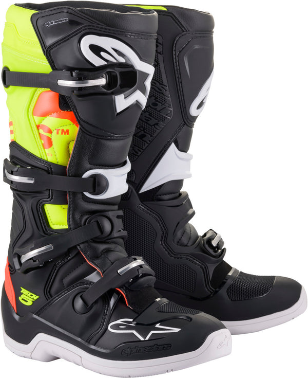 ALPINESTARS 骑行靴 Tech 5 Motocross Boots Black/Red/Yellow