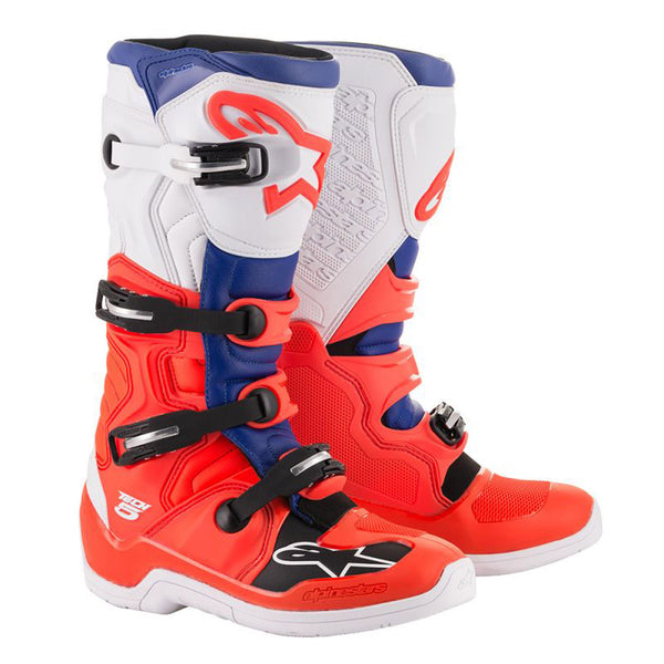ALPINESTARS 骑行靴 Tech 5 Motocross Boots Red/White/Black