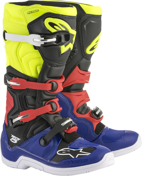 ALPINESTARS 骑行靴 Tech 5 Motocross Boots Blue/Black/Yellow