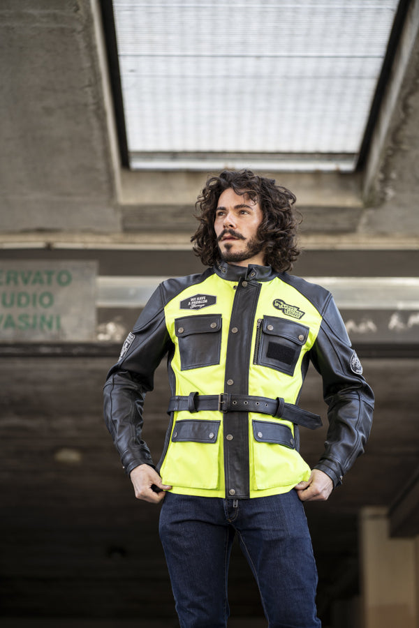 HolyFreedom Quattro Vision motorcycle leather/textile jacket