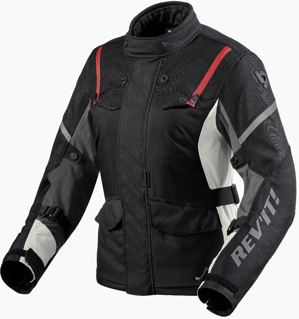 REVIT 骑行夹克 Horizon 3 H2O Ladies Motorcycle Textile Jacket Black/Red