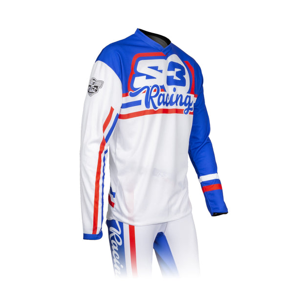S3 骑行服 S3 VINT Pilot 攀爬  蓝红白 - Patriot Fantic Rothmans