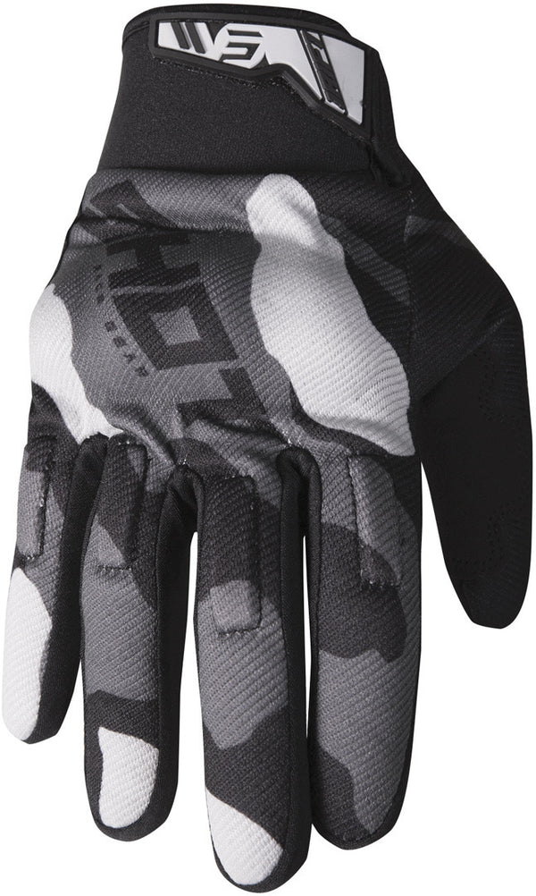 Shot Drift Camo Motocross Gloves Gray