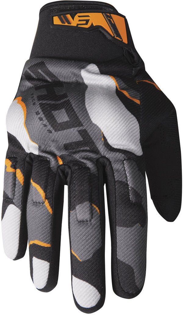 Shot Drift Camo Motocross Gloves Orange