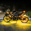 XK GLOW 照明 Single Color Motorcycle LED Accent Light Strip Kit